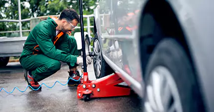 Tire Change in Uptown, TX